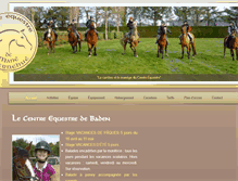 Tablet Screenshot of centre-equestre-baden.com